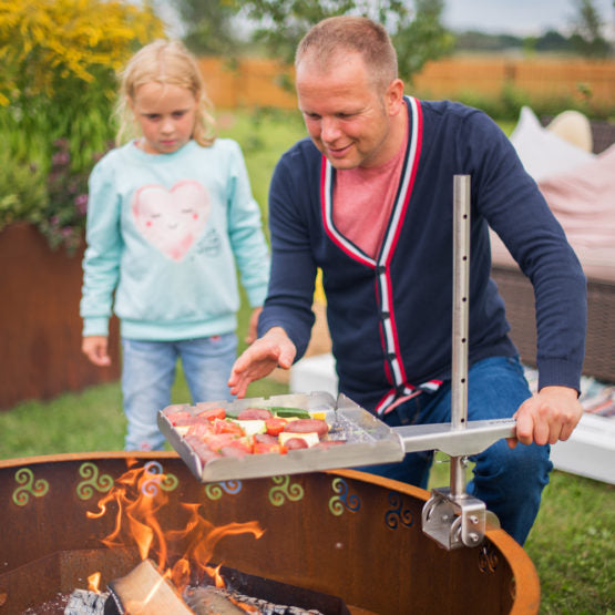 GrillSymbol Cor-Ten Steel Fire Pit Legend XL