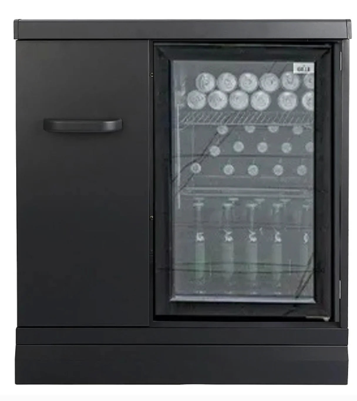 GRLLR Outdoor Kitchen U Shap Sink 5 Burner Fridge and Kamado