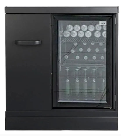 GRLLR Outdoor Kitchen U Shap Sink 5 Burner Fridge and Kamado