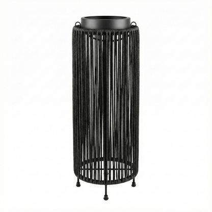 ZOLUNA Luca Grande Deep Coal Solar Lantern | Large USB Rechargeable Outdoor Lamp