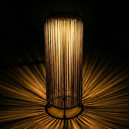 ZOLUNA Luca Grande Deep Coal Solar Lantern | Large USB Rechargeable Outdoor Lamp