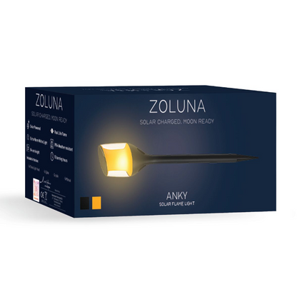 ZOLUNA Anky Solar Flame Light | Realistic Flickering Flame Garden Lamp