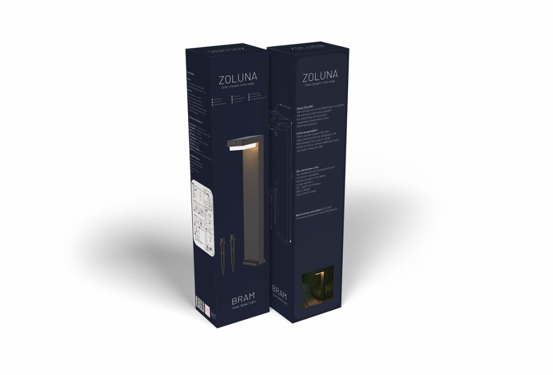 ZOLUNA Bram Solar Spike Light | Motion Sensor Security Light with USB Charging