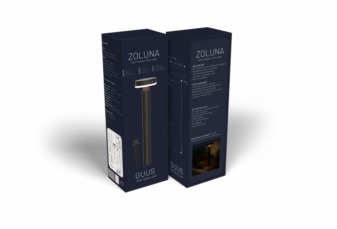 ZOLUNA Guus Solar Spike Light | Motion Sensor Garden Light with USB Charging