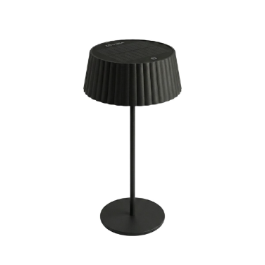 ZOLUNA JYP Black Solar Table Lamp | Heavy Duty Outdoor Lamp with USB Charging