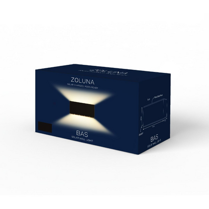 ZOLUNA Bas Solar Wall Light | Premium Aluminium Up & Down Outdoor Light