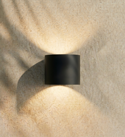 ZOLUNA Marga Round Solar Wall Lamp | Premium Aluminium Up & Down Light