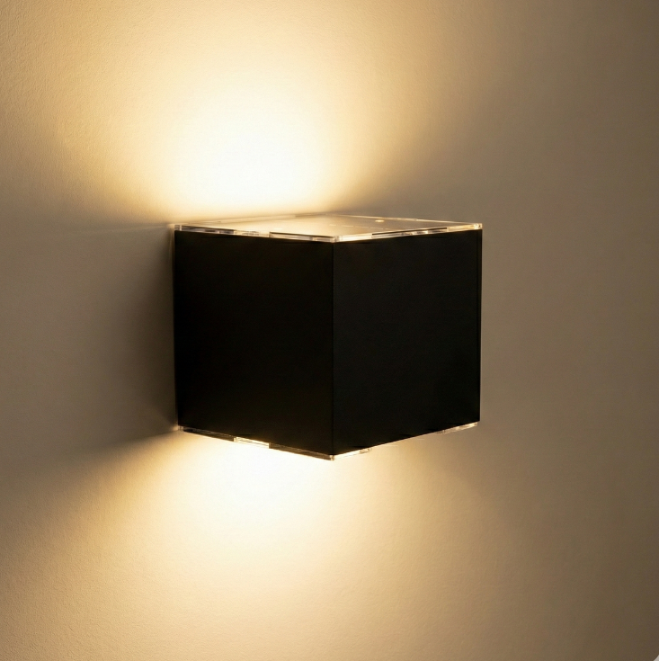 ZOLUNA Marga Square Solar Wall Lamp | Premium Aluminium Up & Down Light