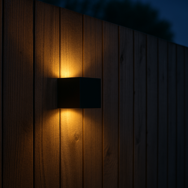 ZOLUNA Marga Square Solar Wall Lamp | Premium Aluminium Up & Down Light
