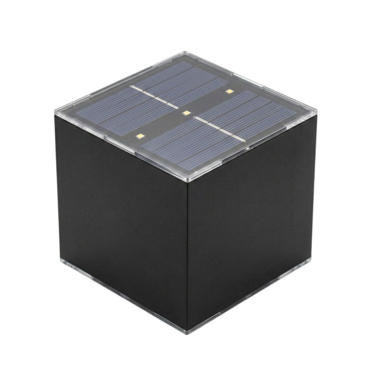 ZOLUNA Marga Square Solar Wall Lamp | Premium Aluminium Up & Down Light