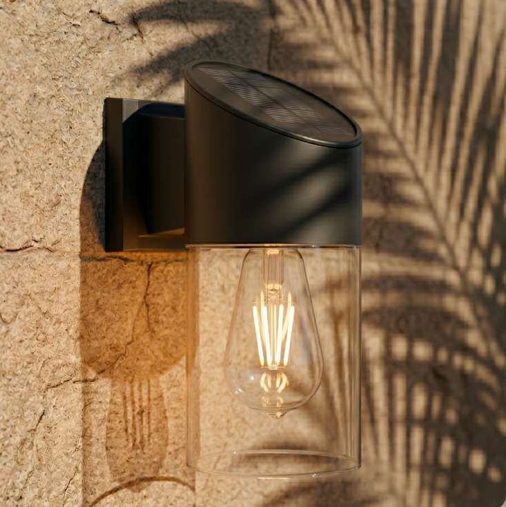 ZOLUNA Rob Solar Wall Lamp | Premium Aluminium Lantern Style Outdoor Light