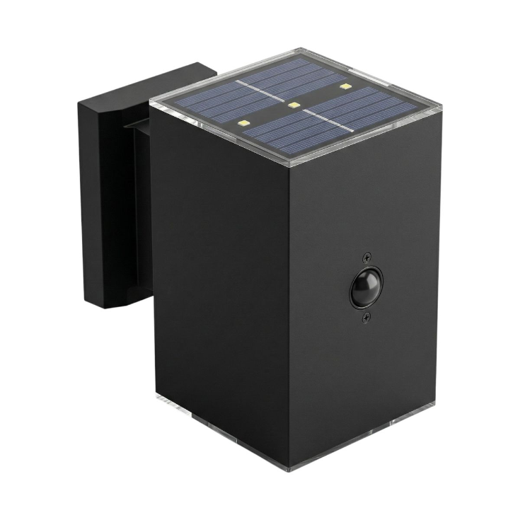 ZOLUNA Willem Square Solar Wall Light | Motion Sensor Up Down Outdoor Light