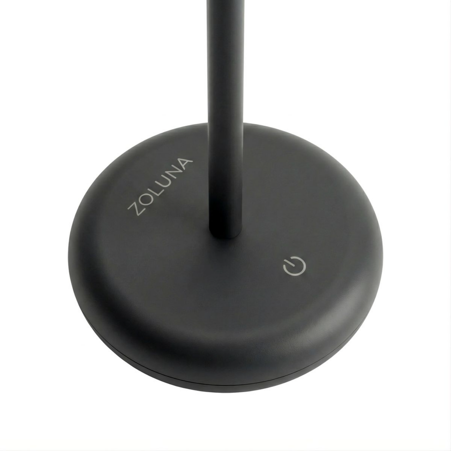 ZOLUNA Bobbie Black Solar Table Lamp | Touch Dimmable &amp; USB Rechargeable
