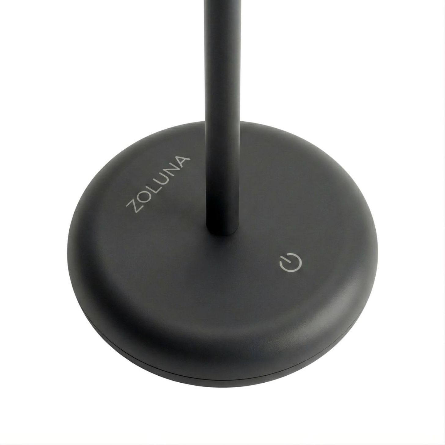 ZOLUNA Bobbie Black Solar Table Lamp | Touch Dimmable &amp; USB Rechargeable