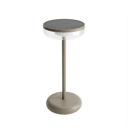 ZOLUNA Bobbie Cappuccino Solar Table Lamp | Elegant Touch Dimmable Outdoor Light
