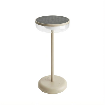 ZOLUNA Bobbie Sand Solar Table Lamp | Touch Dimmable &amp; USB Rechargeable