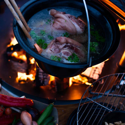 Espegard 6L Enamelled Steel Soup Pot for Outdoor Fire Cooking