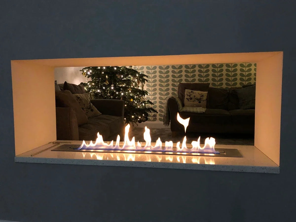 ScandiFlames Superior 5L Bioethanol Burner with Edge, 100 cm