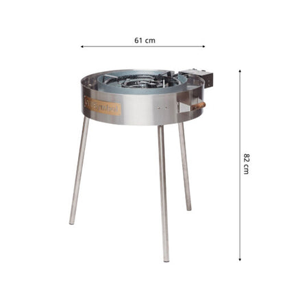 GrillSymbol TW 720 Gas Paella Cooker with Eco Heat Saving Design