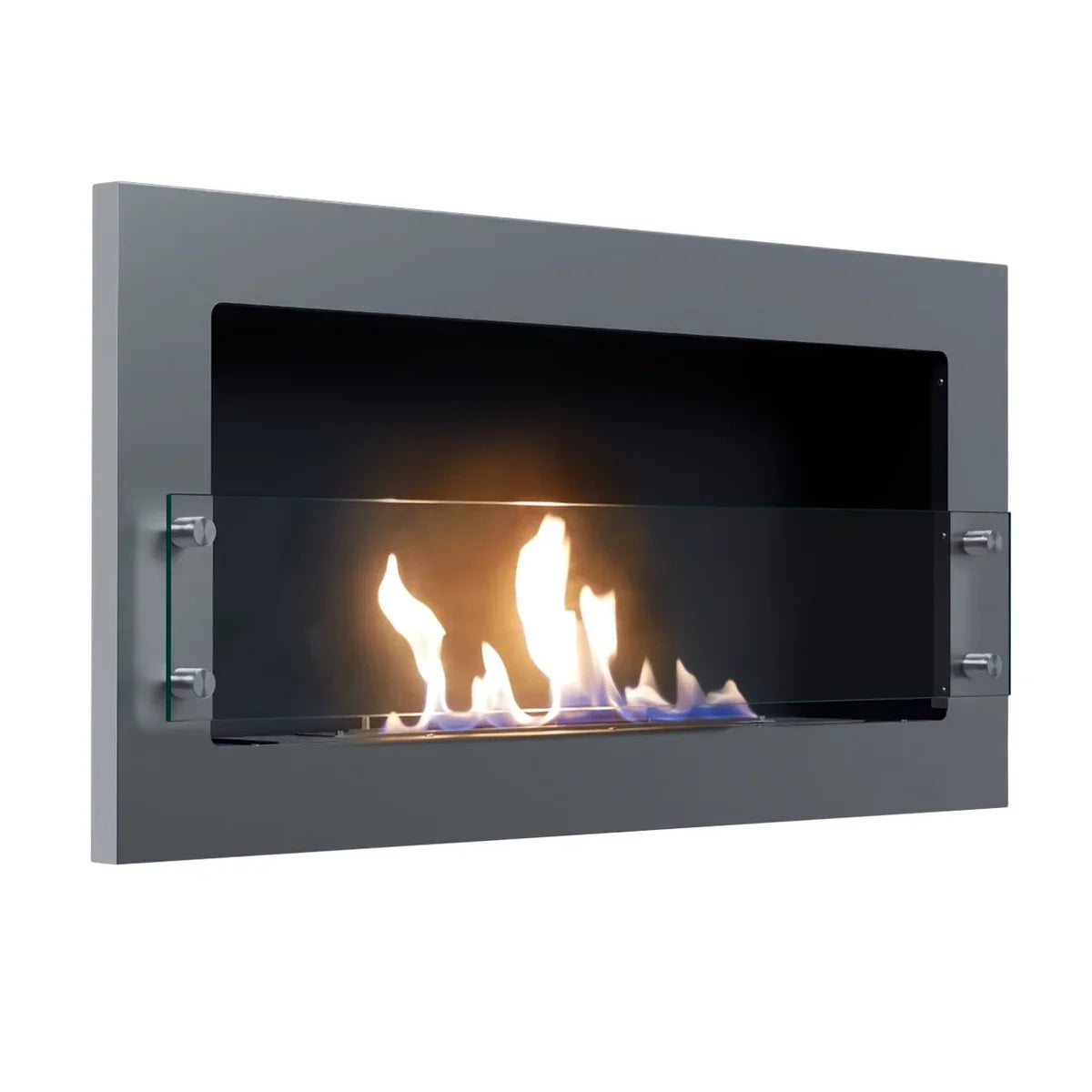 ScandiFlames Texas Steel Wall Mounted Bioethanol Fireplace
