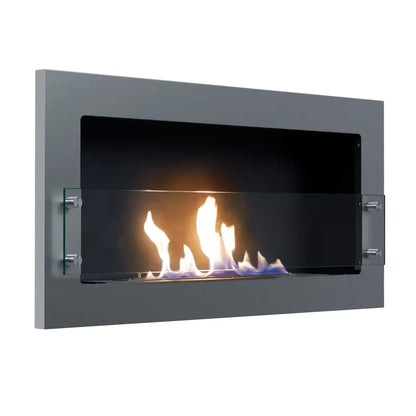 ScandiFlames Texas Steel Wall Mounted Bioethanol Fireplace