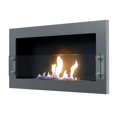 ScandiFlames Texas Steel Wall Mounted Bioethanol Fireplace