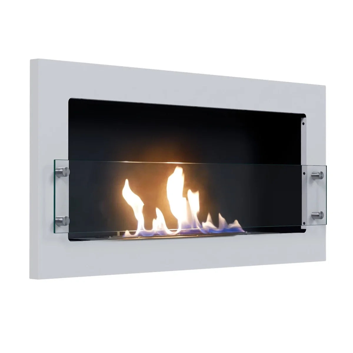 ScandiFlames Texas White Wall Mounted Bioethanol Fireplace