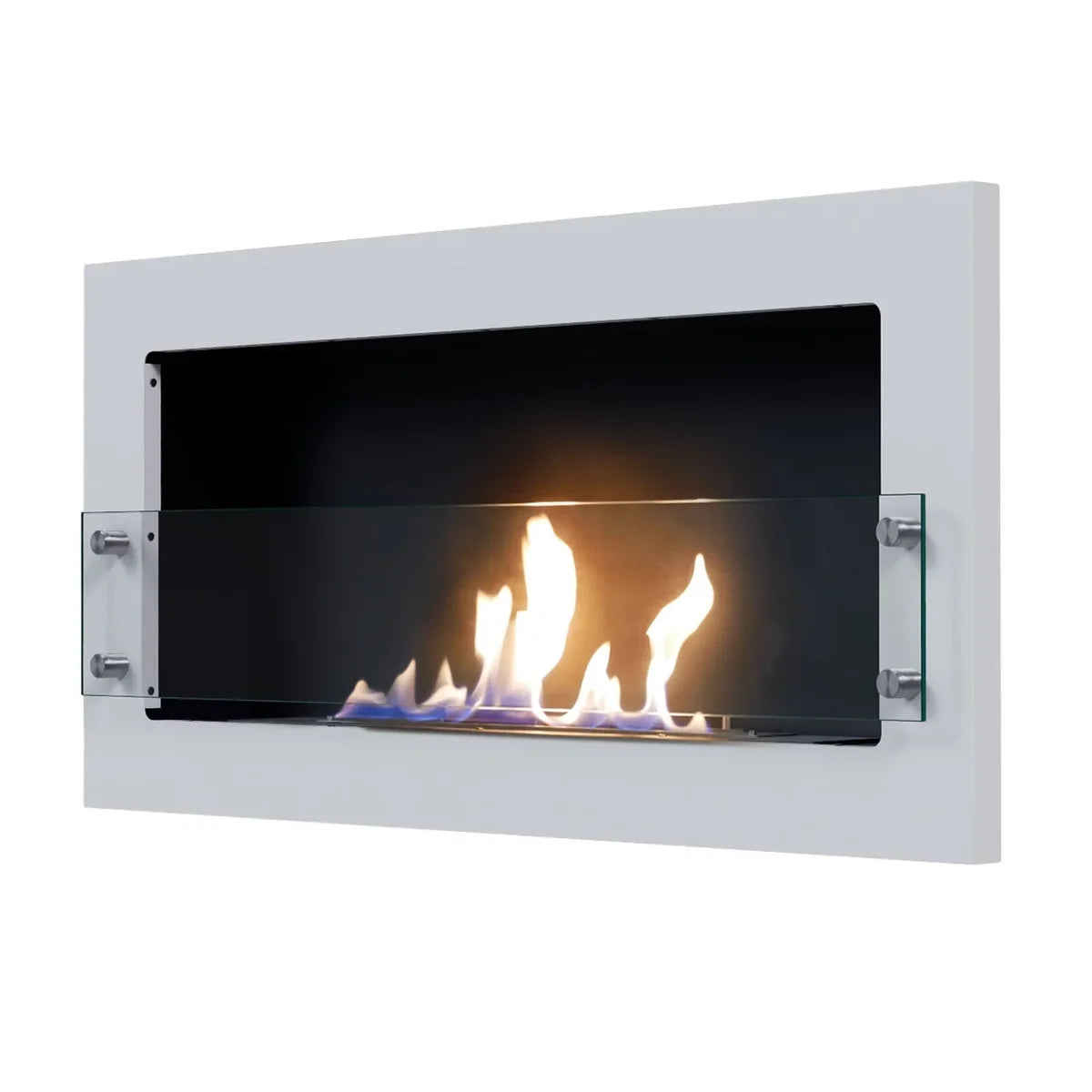 ScandiFlames Texas White Wall Mounted Bioethanol Fireplace