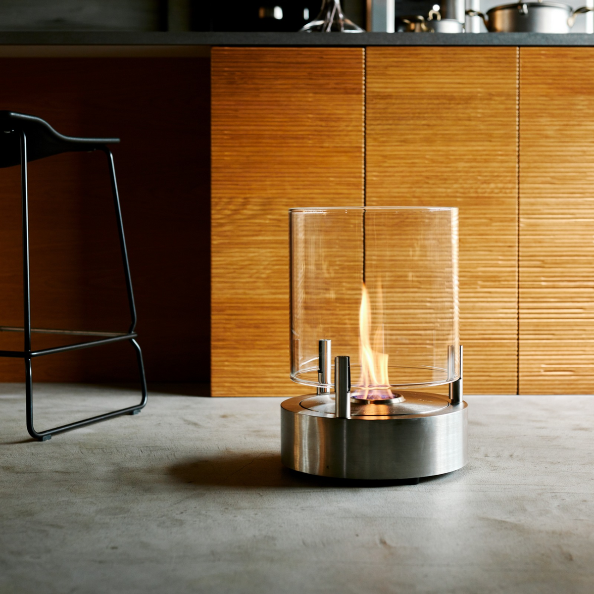 EcoSmart Fire Be Freestanding Bioethanol Fireplace for Indoor or Covered Outdoor Use