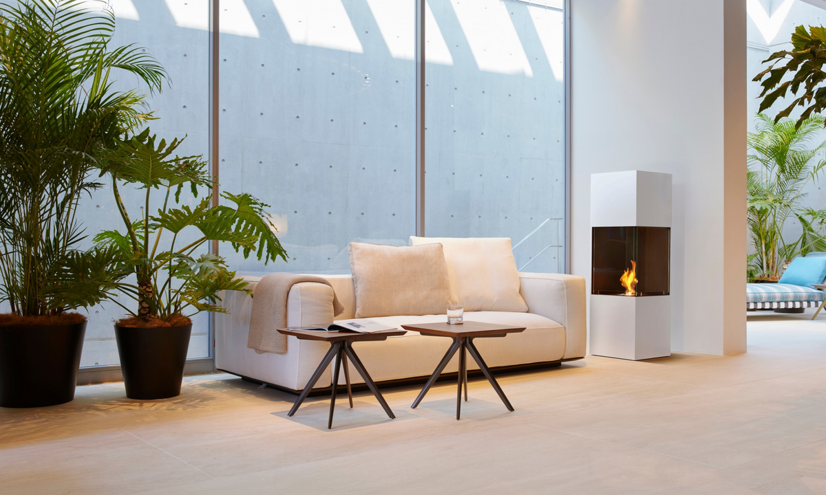 EcoSmart Fire Be Freestanding Bioethanol Fireplace for Indoor or Covered Outdoor Use