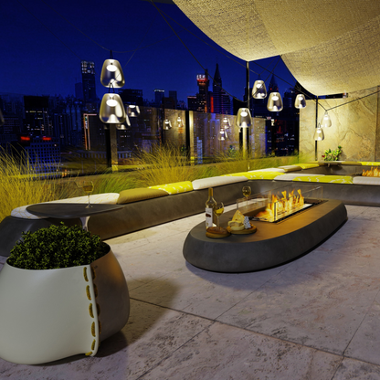 EcoSmart Linear 50 Fire Pit Kit with Elegant Linear Flame