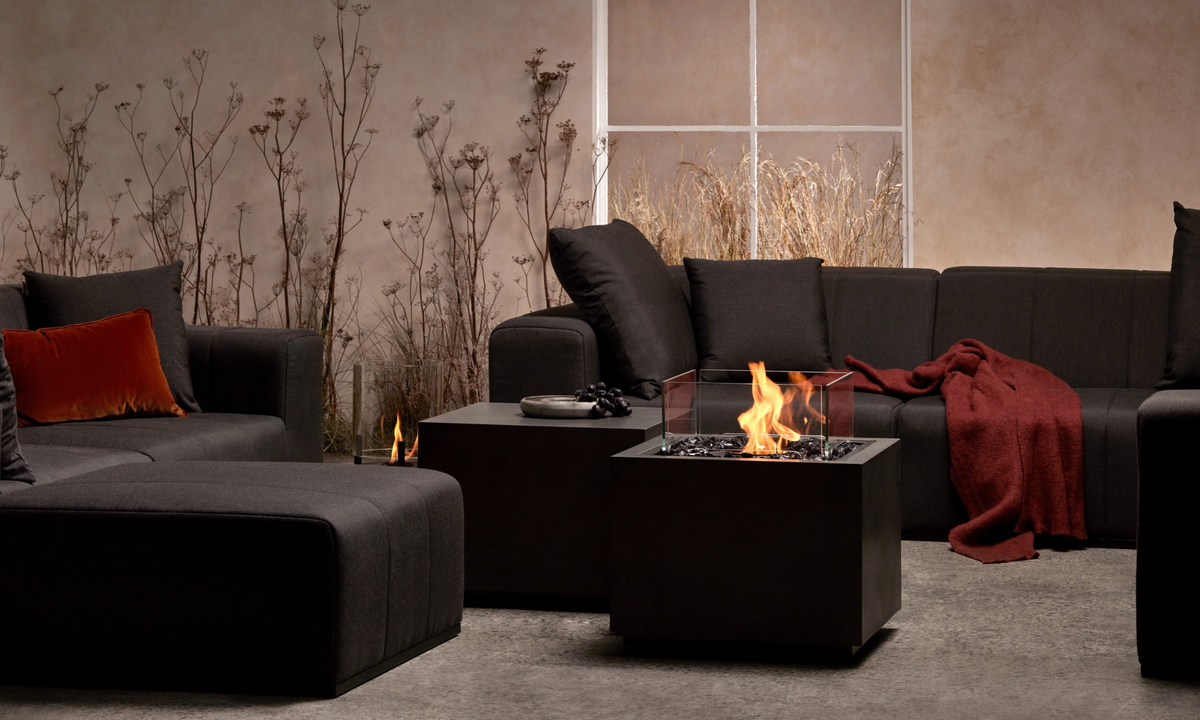 EcoSmart Fire Sidecar 24 Bioethanol Fire Pit & Gas Burner Option with Compact Modern Design