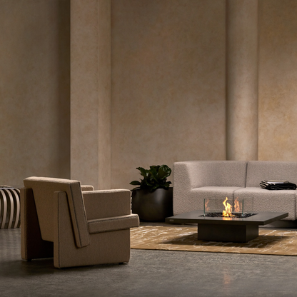 EcoSmart Fire Vertigo 40L Bioethanol Fire Pit & Gas Burner Table for Stylish Outdoor Living