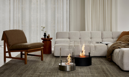 EcoSmart Fire Be Freestanding Bioethanol Fireplace for Indoor or Covered Outdoor Use