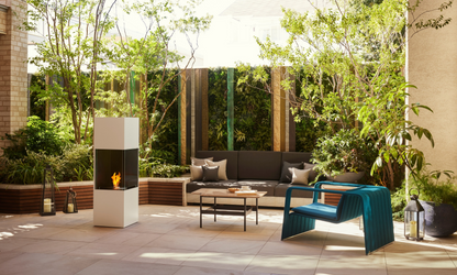 EcoSmart Fire Be Freestanding Bioethanol Fireplace for Indoor or Covered Outdoor Use