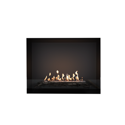 EcoSmart Heritage 56SS Bioethanol Fireplace with Wide Flame View