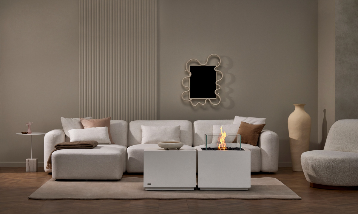 EcoSmart Fire Sidecar 24 Bioethanol Fire Pit & Gas Burner Option with Compact Modern Design
