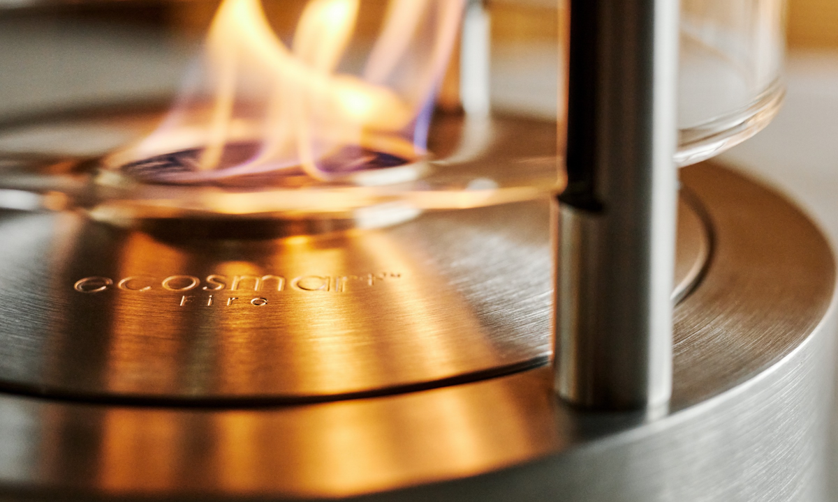 EcoSmart Fire Be Freestanding Bioethanol Fireplace for Indoor or Covered Outdoor Use
