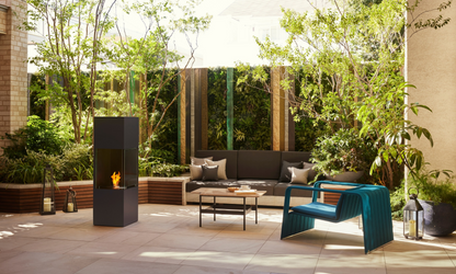 EcoSmart Fire Be Freestanding Bioethanol Fireplace for Indoor or Covered Outdoor Use