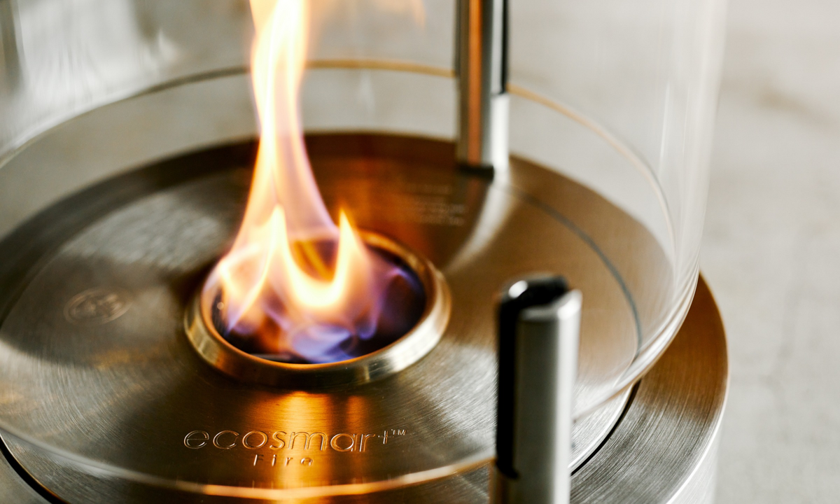 EcoSmart Fire Be Freestanding Bioethanol Fireplace for Indoor or Covered Outdoor Use