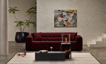 EcoSmart Fire Pop 8T Tall Bioethanol Fireplace for Indoor and Outdoor Spaces