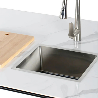 Buschbeck Derby Outdoor Kitchen – White Marbled Ceramic Finish 2.6M