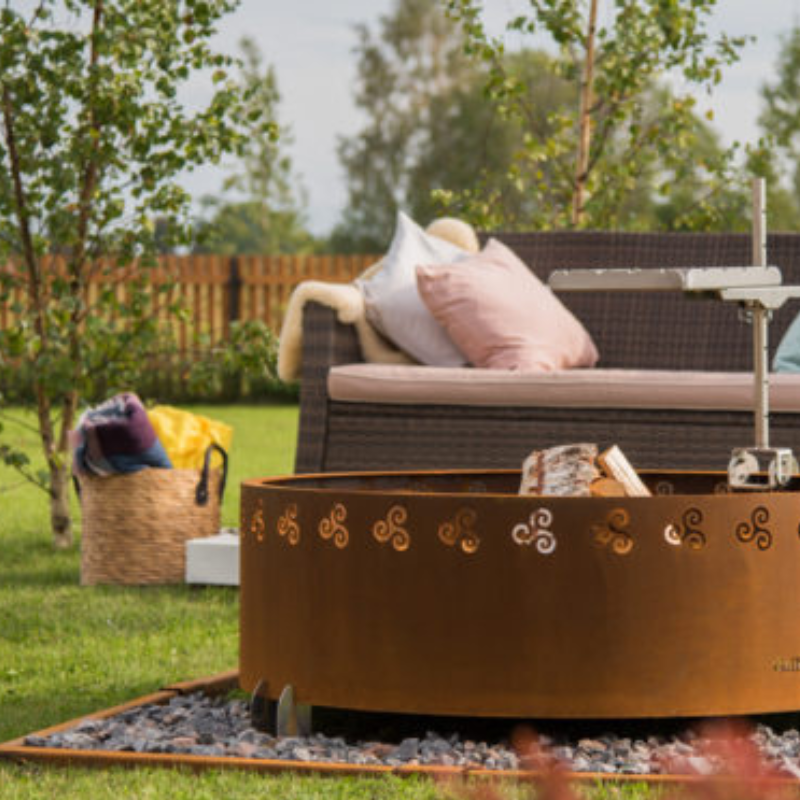 GrillSymbol Cor-Ten Steel Fire Pit Legend XL