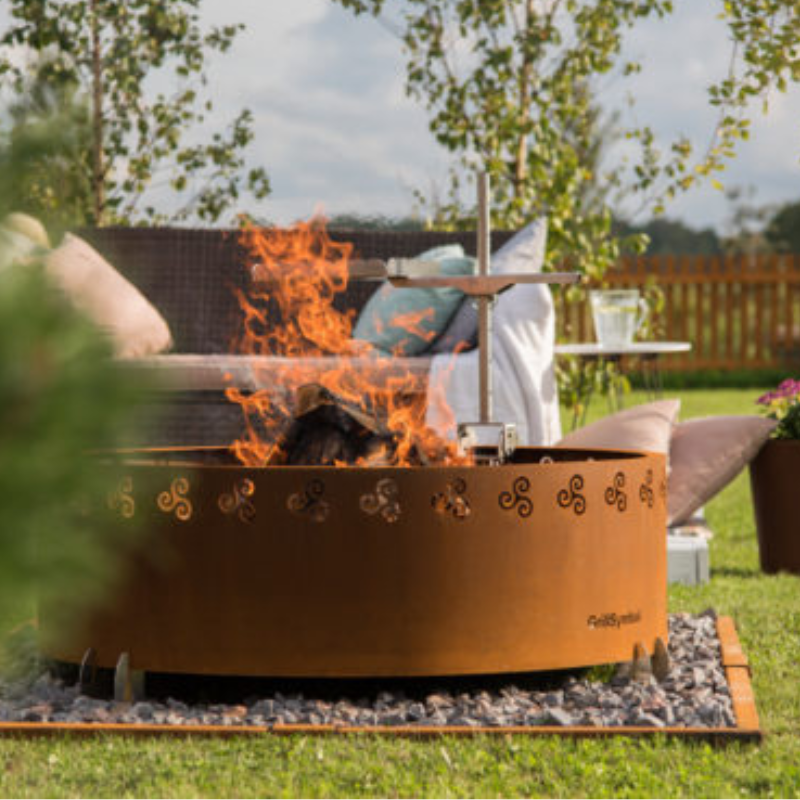 GrillSymbol Cor-Ten Steel Fire Pit Legend XL