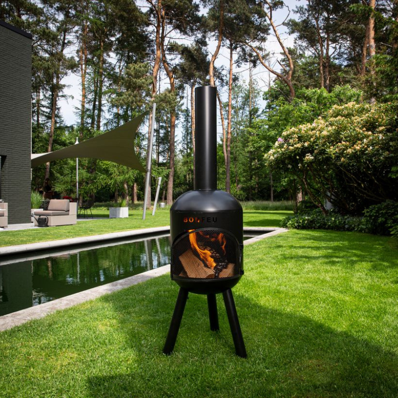 BonFeu, BonSolo, Fireplace and Grill, Black