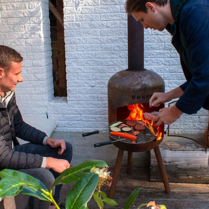 Bonfeu, BonBono, Outdoor Fireplace and Grill, Black