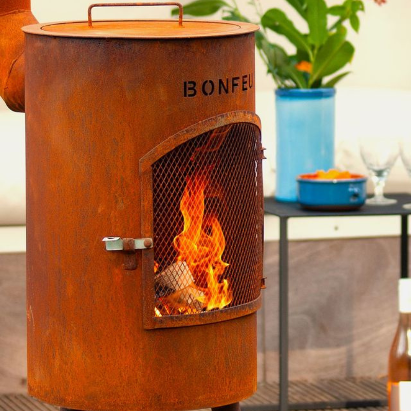 BonFeu, BonGiano SP, Outdoor Fireplace, Rust