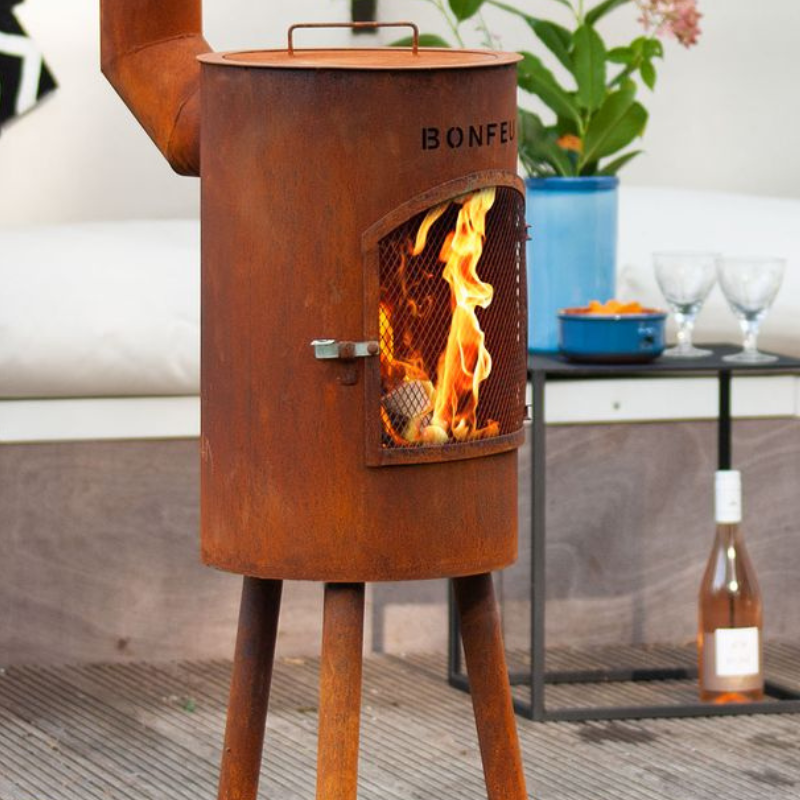 BonFeu, BonGiano SP, Outdoor Fireplace, Rust