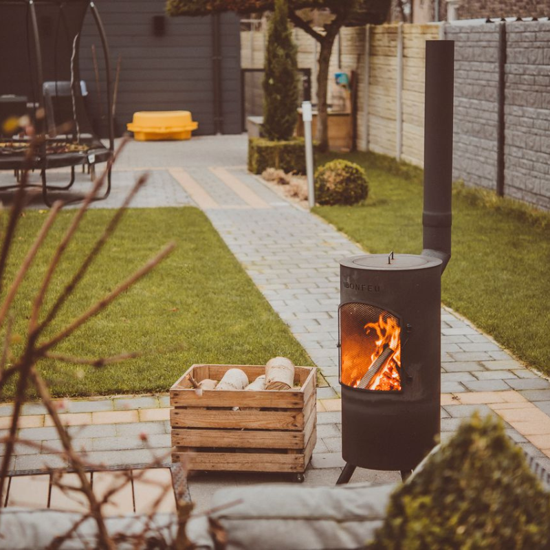 BonFeu, BonTino, Outdoor Fireplace, Black
