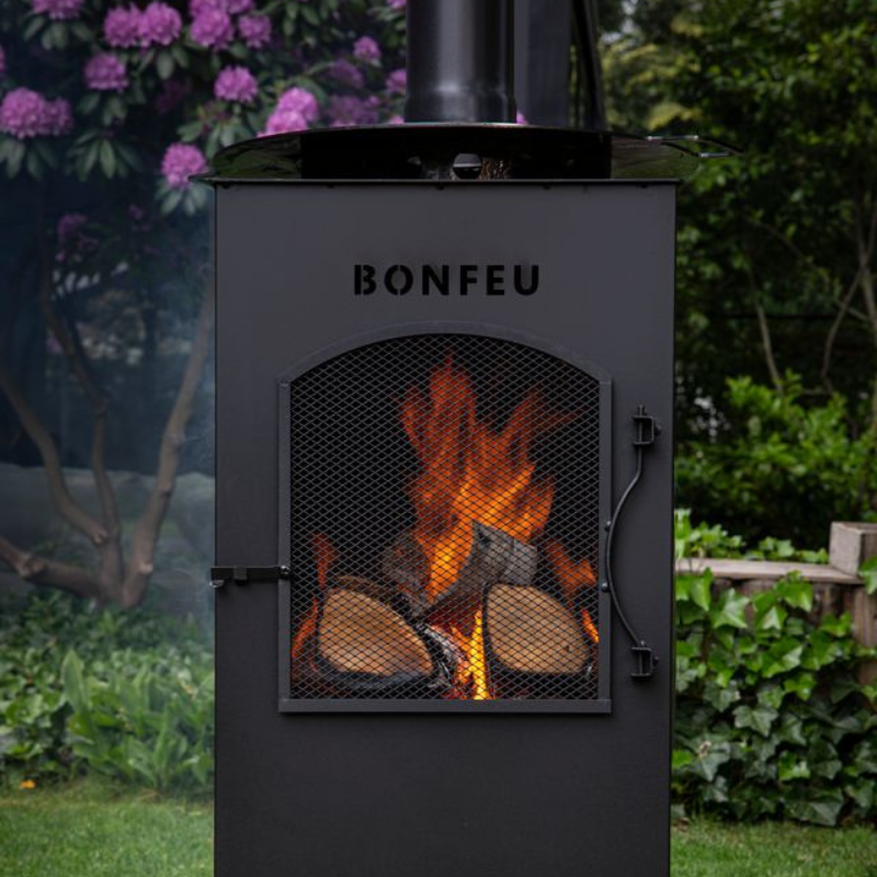 BonFeu, BonCarre, Outdoor Fireplace, Black
